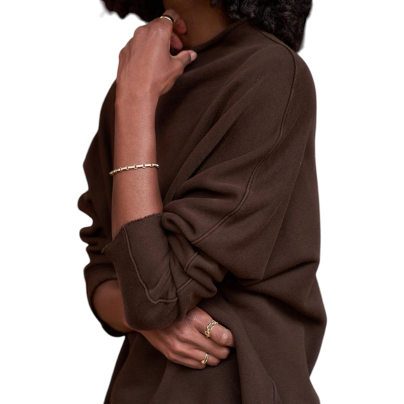 Frank & Eileen Effie Capelet | Funnel Neck Triple Fleece Lounge Top NWT S - Picture 5 of 10